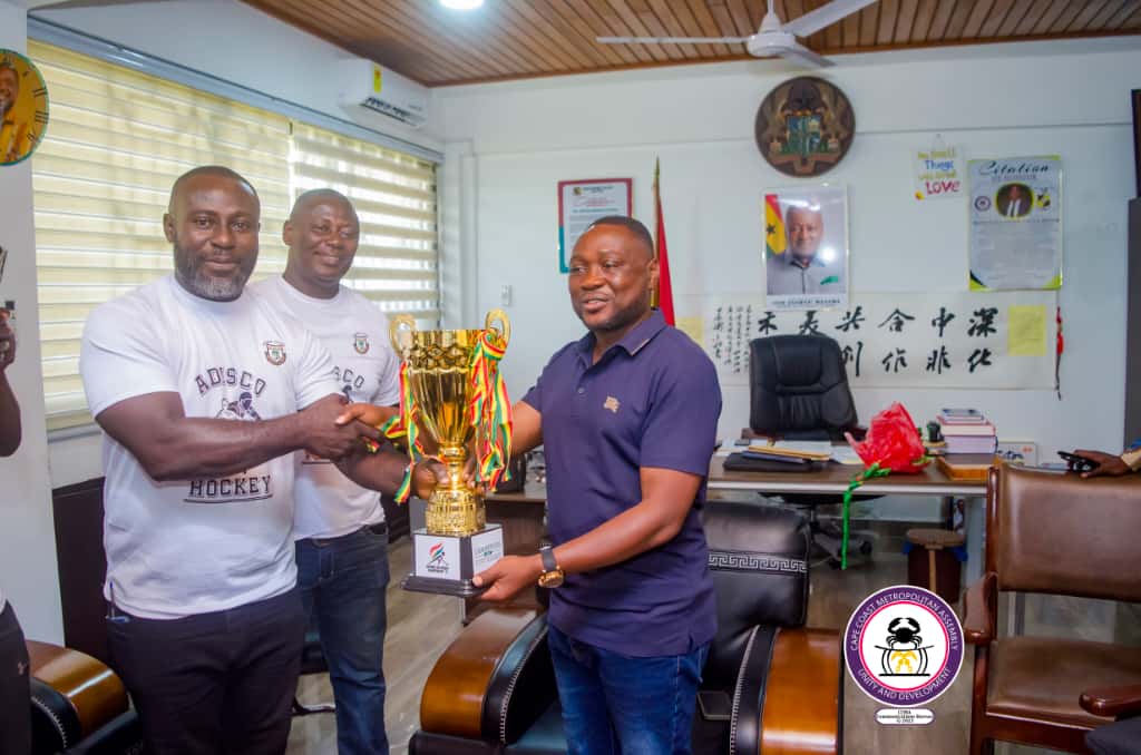 Adisadel College Hockey Champions Honoured by Cape Coast Mayor