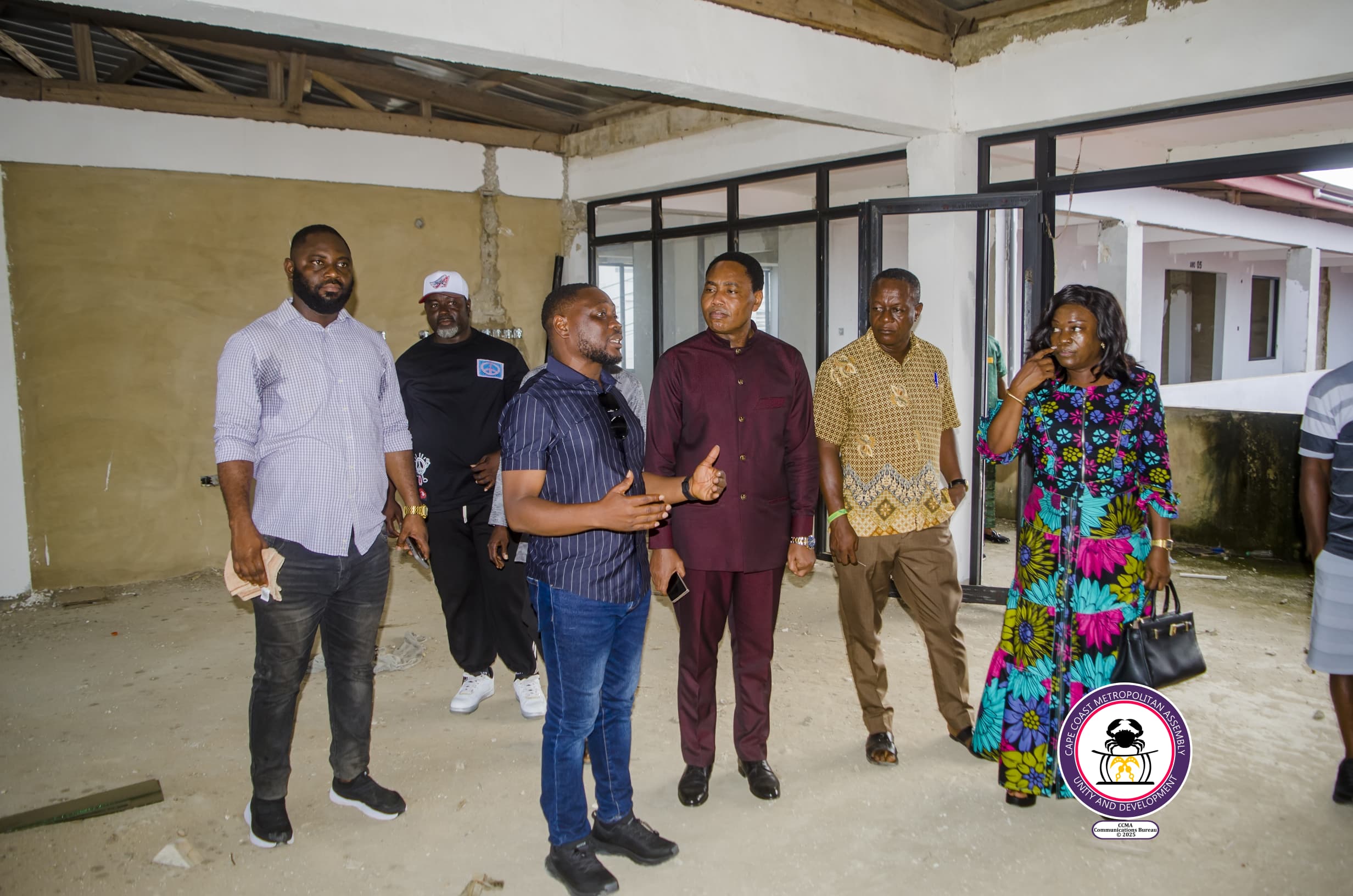 Mayor Hosts Rev. Benjamin Tettey for Development Discussions and Project Inspection