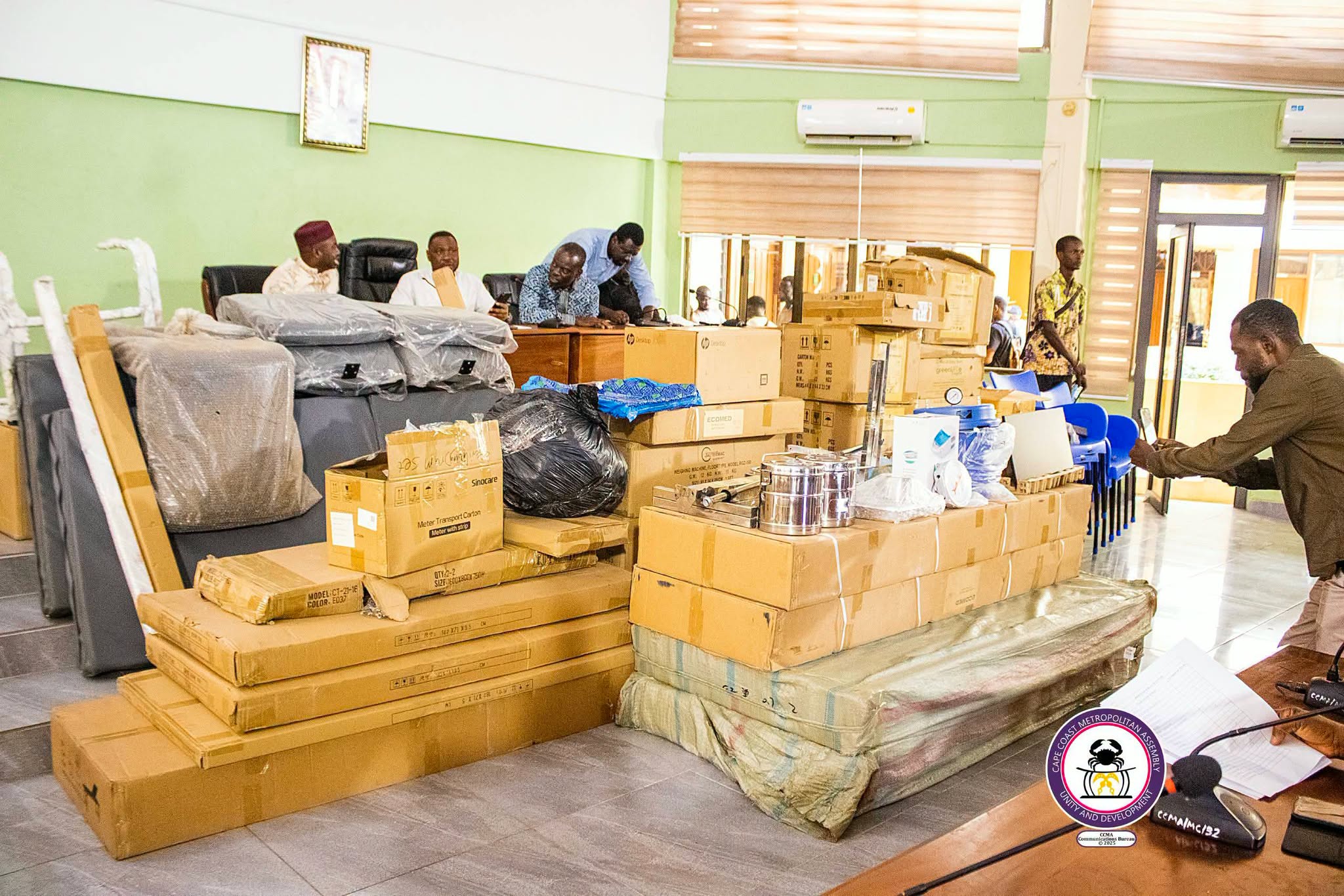 Cape Coast MCE Hands Over Medical Equipment to Strengthen Healthcare Delivery