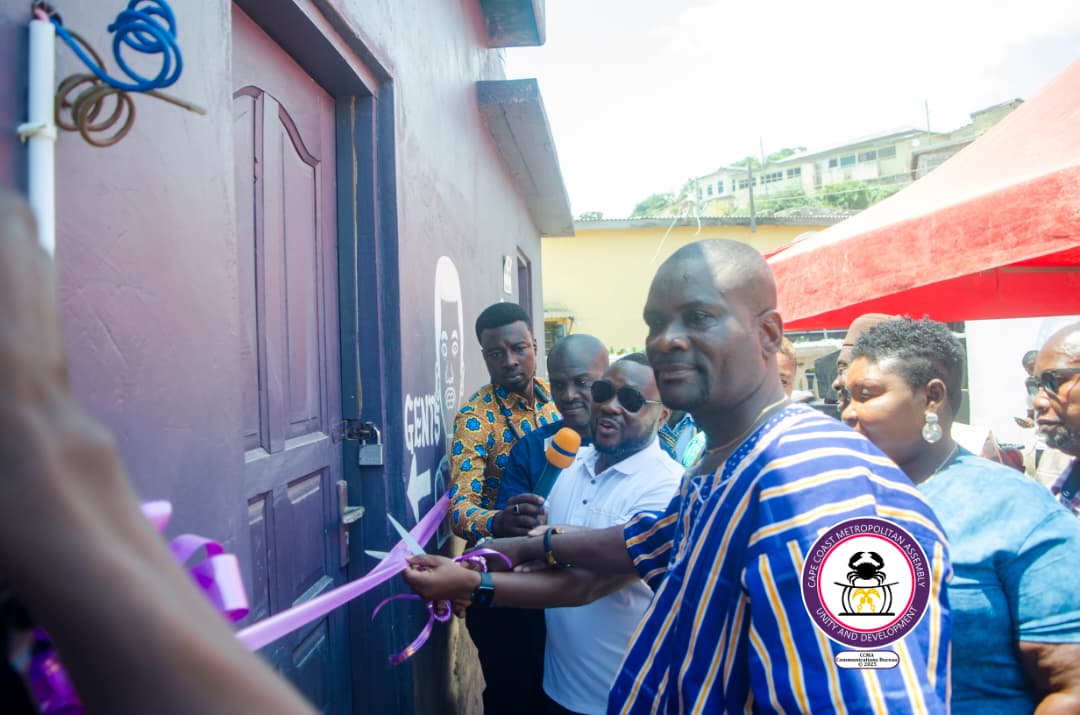 Mayor Commissions 16-Seater Modern Toilet Facility at Amanful to Boost Sanitation